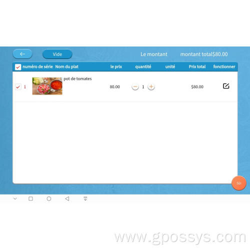 permanent use restaurant customer ordering system